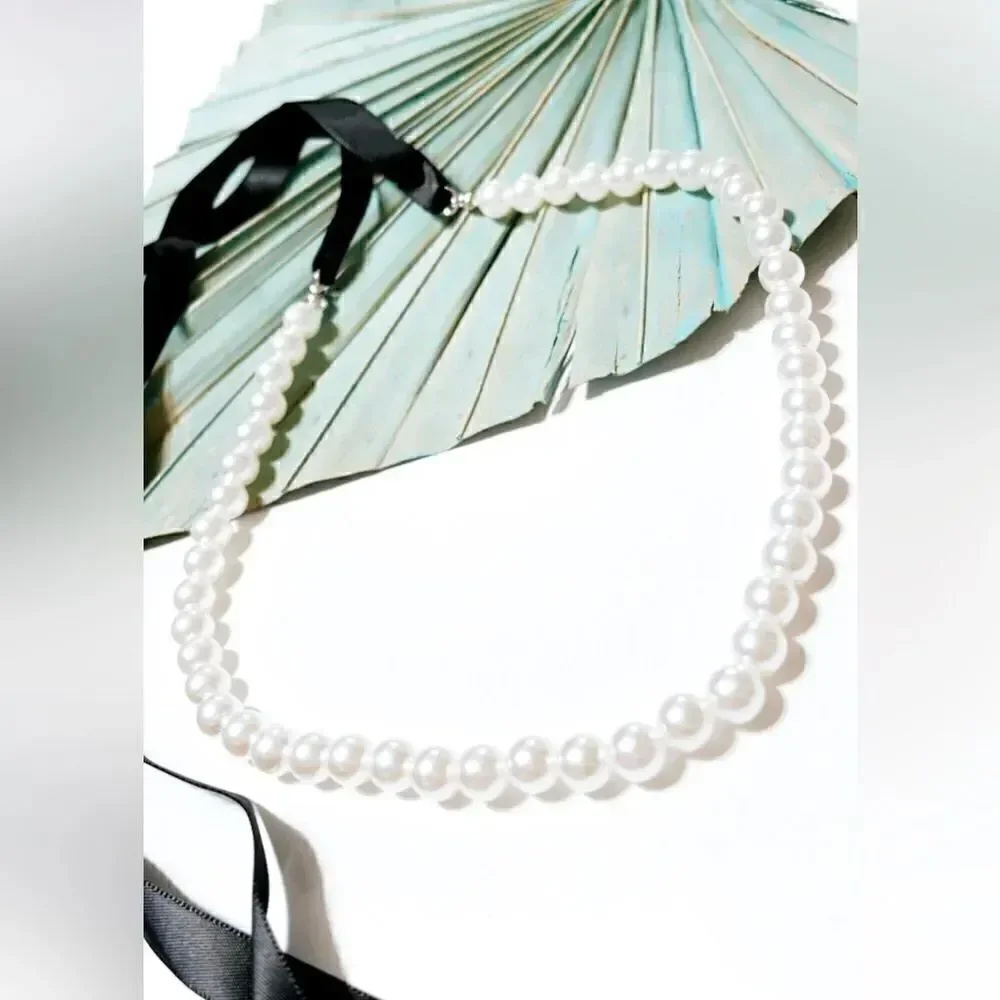 Pearl choker necklace  #166